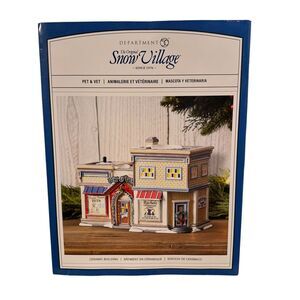 Dept‎ 56 Pet & Vet Snow Village 6011434 BRAND NEW 2023 Pet & Vet 6011434